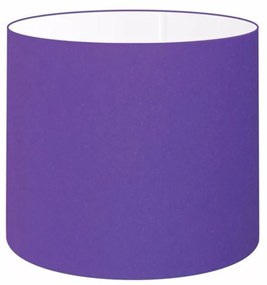 Cúpula abajur e luminária cilíndrica vivare cp-8009 Ø25x20cm - bocal europeu - Roxo