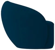 Poltrona para Sala de Estar Orgânica Kit com 2 Garbin Z08 Veludo Azul