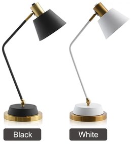 Luminária Moderno led ajustável lâmpada de mesa longo braço oscilante e27 candeeiro mesa cabeceira estudo escritório proteção para os olhos luzes leitura ue/eua plug - black - China | US Plug