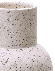 Vaso Decorativo Cilíndrico em Cerâmica Branco 24x11 cm - D'Rossi