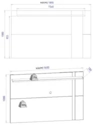 Painel para TV até 70 Polegadas Extensível Flex Leme Preto Fosco/Noce