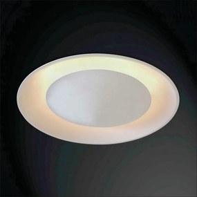 Luminária De Embutir Eclipse Curvo 3Xg9 Ø32,5X11Cm Metal | Usina 231/3 (BT - Branco Texturizado + BR-F - Branco Fosco)