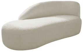Divã Recamier Curvo Luna 185cm Lado Esquerdo Bouclé - ADJ Decor