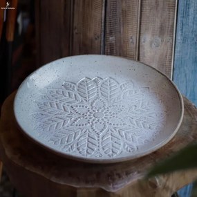 Prato Decorativo em Cerâmica | Mandala