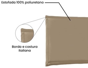 Painel Estofado Cama King Nápoles SPZ 195cm Suede