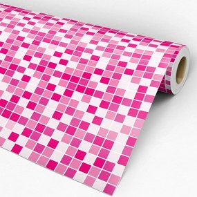 Papel de parede adesivo pastilha pink e rosa