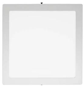 Plafon Led Sobrepor Branco 18W 22,5X22,5Cm Yamamura - LED BRANCO FRIO (6000K)