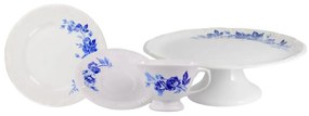 Aparelho Bolo 19 Peças Porcelana Schmidt - Dec. Cora 2267