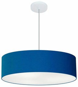 Lustre Pendente Cilíndrico Vivare Md-4221 Cúpula em Tecido 60x15cm - Bivolt