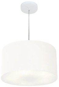 Lustre Pendente Cilíndrico Vivare Md-4019 Cúpula em Tecido 40x21cm - Bivolt