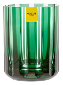 Copo de Cristal Lapidado Artesanal P/ Whisky - Verde Escuro - 18  Verde Escuro - 18
