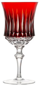 Taça de Cristal Lapidado P/ Vinho Tinto Vermelho - 66