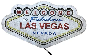 Luminária Decorativa de Parede "Welcome Las Vegas" 38x68 cm - D'Rossi