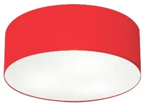 Plafon Para Corredor Cilíndrico SC-3046 Cúpula Cor Vermelho