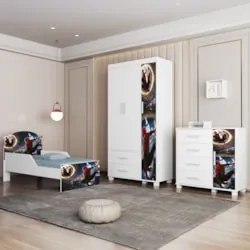 Quarto Infantil 3 Peças Com Mini Cama Herói Aranha Z53      - Mpozenat