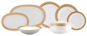 Aparelho De Jantar Porcelana Schmidt 41 Peças - Dec. Topazio Imperial 2442