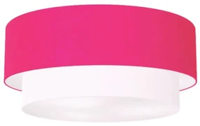 Plafon Para Corredor Cilíndrico SC-3064 Cúpula Cor Rosa Pink Branco