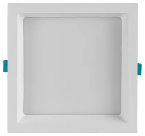 Plafon Led Embutir Quadrado Branco 17W 120 Deep - LED BRANCO QUENTE (3000K)