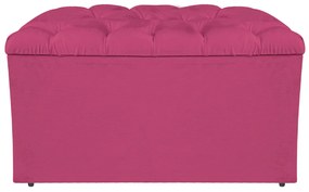 Calçadeira Estofada Liverpool 90 cm Solteiro Corano Pink - ADJ Decor