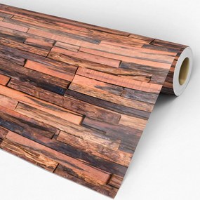 Papel de parede adesivo madeira tocos envelhecidos