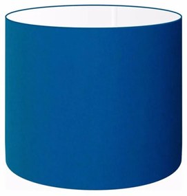 Cúpula abajur e luminária cilíndrica vivare cp-7011 Ø30x21cm - bocal nacional - Azul-Marinho