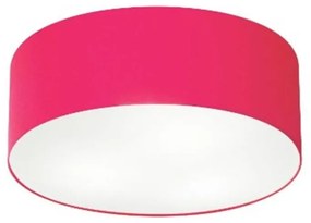 Plafon Para Sala de Estar Cilíndrico SE-3046 Cúpula Cor Rosa Pink