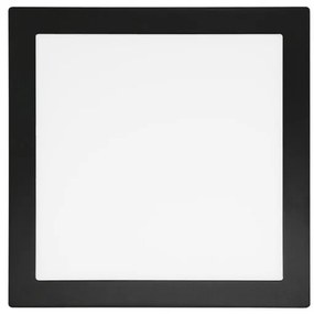 Plafon Led Embutir Quadrado Preto 24W Yamamura - LED BRANCO FRIO (6000K)