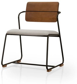 Cadeira Osiris Encosto Madeira Jequitibá Estrutura Aço Carbono Design by Studio 3 Design