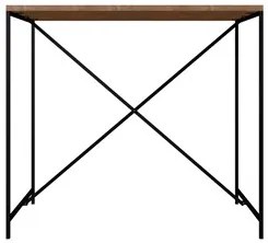 Mesa Para Área Gourmet e 4 Banquetas Altas Steel Quadra Vermont Base P