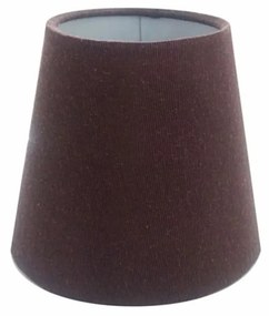 Cúpula em tecido cone abajur luminária cp-2004 14/08x13cm café