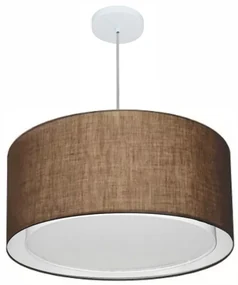 Pendente Cilíndrico Café MJ-4289 Para Mesa de Jantar e Estar
