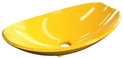 Cuba Pia de Apoio para Banheiro Canoa Luxo 45 C08 Amarelo - Mpozenato