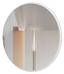 Espelho Redondo Lunes Pequeno cor Off White Brilho 30 cm (DIAM) - 56532 Sun House