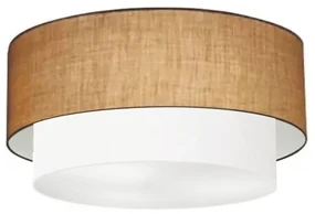 Plafon Para Dormitório Cilíndrico SD-3017 Cúpula Cor Palha Branco