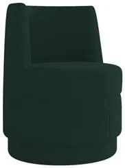 Poltrona Giratória Decorativa para Sala Isa K04 Veludo Verde - Mpozena