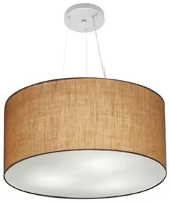 Pendente Cilíndrico Palha MJ-4192 Para Mesa de Jantar e Estar