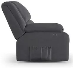 Poltrona do Papai Reclinável Pietra Power Touch Massagem FH9 Veludo Ci