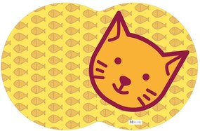 Tapete PET Gato Amarelo54x39cm