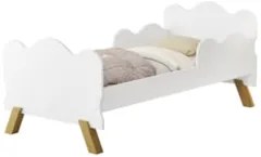 Mini Cama Infantil 148x68cm Proteção Lateral Vivi Branca Z53 - Mpozena