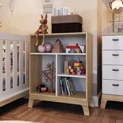 Estante Infantil com 4 Nichos Organizadores 71cm Favo de Mel 007 Itapu