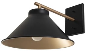 Arandela Aco Preto Dourado E27 10w Verona