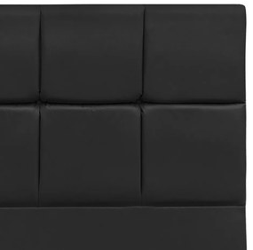 Cabeceira Roma para Cama Box Solteiro 90 cm Corino - D'Rossi - Preto