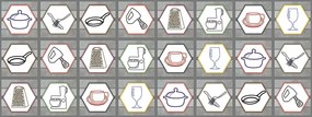 Kitchen - Conjunto com 24 peças