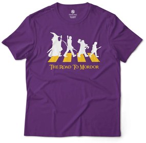 Camiseta Unissex The Road to Mordor O Senhor dos Anéis - Roxo - P