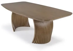 Mesa Jantar Scar Tampo Barril e Base Cor Tauari 180cm - 71026 Sun House