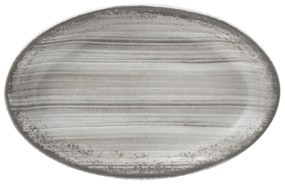 Travessa Rasa 21Cm Porcelana Schmidt - Dec. Esfera Cinza 2416