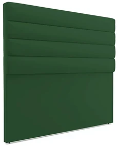 Cabeceira California Para Cama Box Casal 140 cm Veludo Verde - D'Rossi
