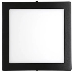 Plafon Led Sobrepor Quadrado Preto 24w 6000k Yamamura