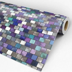 Papel de Parede pastilhas multicolor