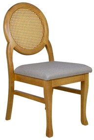 Cadeira de Jantar Medalhão Contemporânea - Wood Prime 54175 Liso